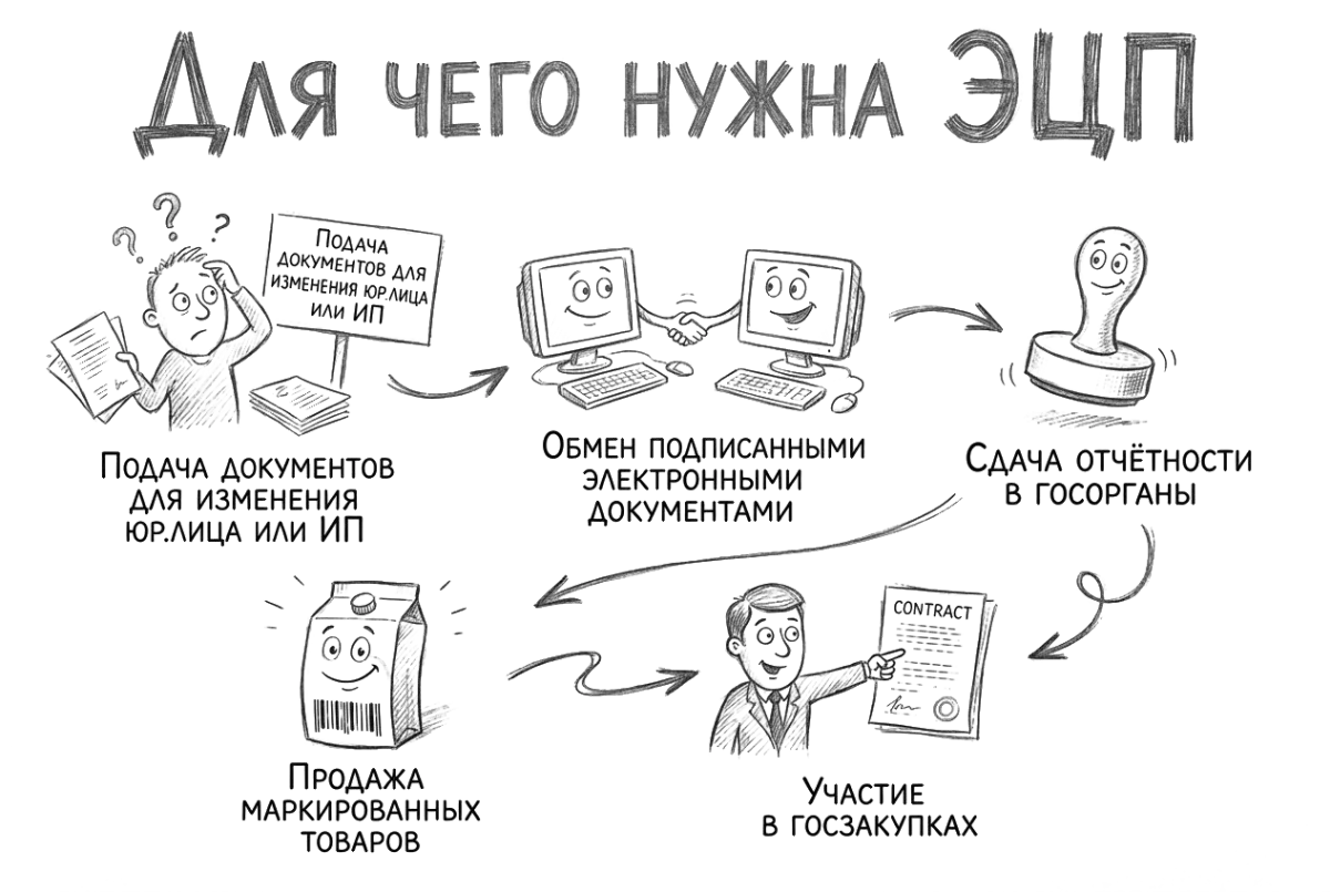 Зачем нужна ЭЦП для ИП — список применений